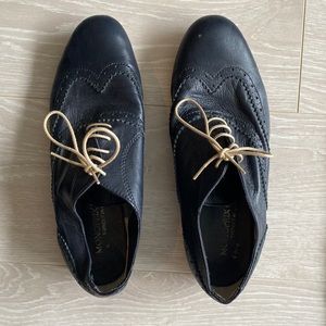 Monoprix navy blue loafers